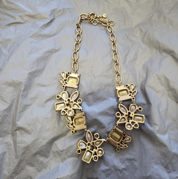 J. Crew Gold and Crystal Statement Necklace - Picture 2 of 3